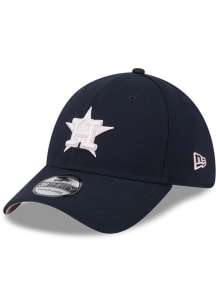 New Era Houston Astros Mens Navy Blue 2024 Mothers Day 39THIRTY Flex Hat
