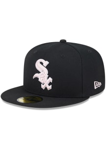 New Era Chicago White Sox Mens Black 2024 Mothers Day 59FIFTY Fitted Hat