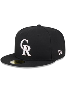New Era Colorado Rockies Mens Black 2024 Mothers Day 59FIFTY Fitted Hat