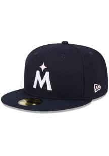 New Era Minnesota Twins Mens Navy Blue 2024 Mothers Day 59FIFTY Fitted Hat