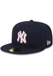 New Era New York Yankees Mens Navy Blue 2024 Mothers Day 59FIFTY Fitted Hat
