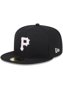 New Era Pittsburgh Pirates Mens Black 2024 Mothers Day 59FIFTY Fitted Hat