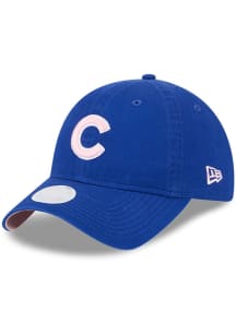 New Era Chicago Cubs Blue 2024 Mothers Day W 9TWENTY Womens Adjustable Hat