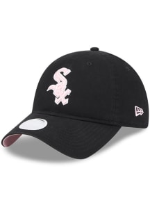 New Era Chicago White Sox Black 2024 Mothers Day W 9TWENTY Womens Adjustable Hat