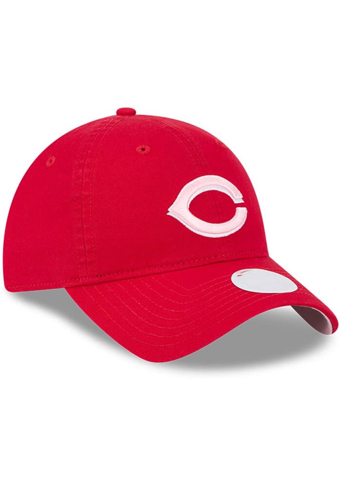 New Era Cincinnati Reds Red 2024 Mothers Day W 9TWENTY Womens Adjustable Hat