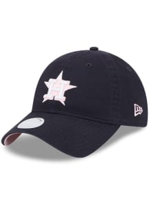 New Era Houston Astros Navy Blue 2024 Mothers Day W 9TWENTY Womens Adjustable Hat