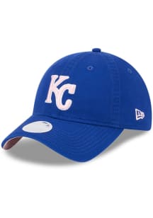 New Era Kansas City Royals Blue 2024 Mothers Day W 9TWENTY Womens Adjustable Hat