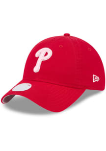 New Era Philadelphia Phillies Red 2024 Mothers Day W 9TWENTY Womens Adjustable Hat