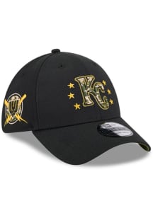 New Era Kansas City Royals Mens Black 2024 Armed Forces Day 39THIRTY Flex Hat