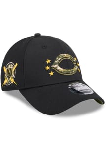 New Era Cincinnati Reds 2024 Armed Forces Day 9FORTY Adjustable Hat - Black