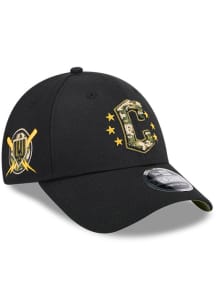 New Era Cleveland Guardians 2024 Armed Forces Day 9FORTY Adjustable Hat - Black