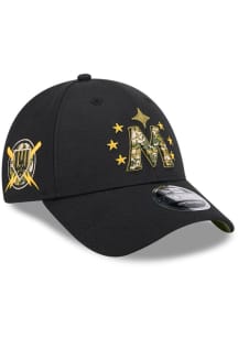 New Era Minnesota Twins 2024 Armed Forces Day 9FORTY Adjustable Hat - Black