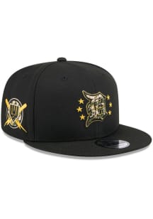 New Era Detroit Tigers Black 2024 Armed Forces Day 9FIFTY Mens Snapback Hat