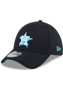 New Era Houston Astros Mens Navy Blue 2024 Fathers Day 39THIRTY Flex Hat
