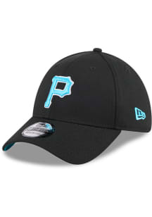 New Era Pittsburgh Pirates Mens Black 2024 Fathers Day 39THIRTY Flex Hat