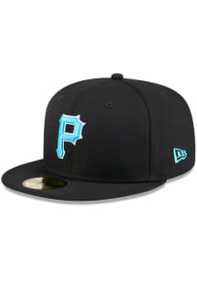 New Era Pittsburgh Pirates Mens Black 2024 Fathers Day 59FIFTY Fitted Hat