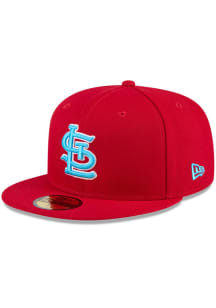 New Era St Louis Cardinals Mens Red 2024 Fathers Day 59FIFTY Fitted Hat