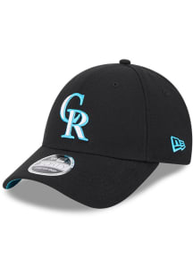 New Era Colorado Rockies 2024 Fathers Day 9FORTY Adjustable Hat - Black