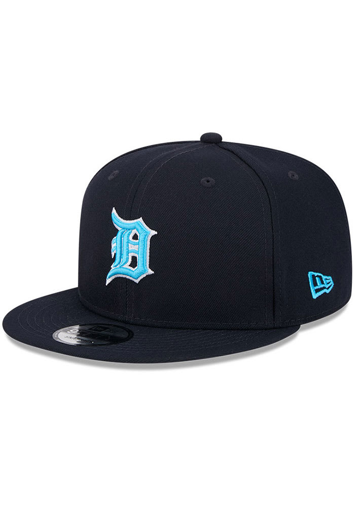 Detroit Snapback Detroit Tigers New Era NAVY 2024 Fathers Day 9FIFTY Snapback Hat - 59023438