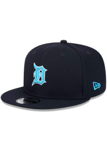 New Era Detroit Tigers Navy Blue 2024 Fathers Day 9FIFTY Mens Snapback Hat