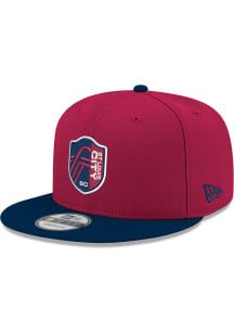 New Era St Louis City SC Red 2T Primary Crest 9FIFTY Mens Snapback Hat