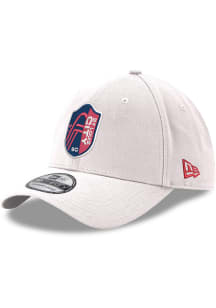 New Era St Louis City SC Mens White Primary Crest Team Classic 39THIRTY Flex Hat