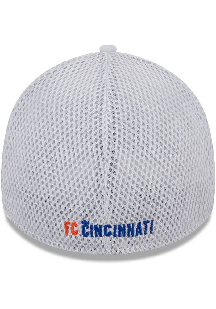 New Era FC Cincinnati Mens White Game Day Recycled 39THIRTY Flex Hat