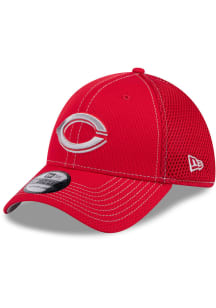New Era Cincinnati Reds Mens Red Game Day Contrast Thread 39THIRTY Flex Hat