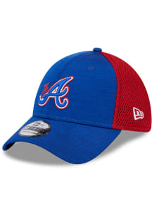 New Era Atlanta Braves Mens Blue Game Day TC Distinct 2T 39THIRTY Flex Hat