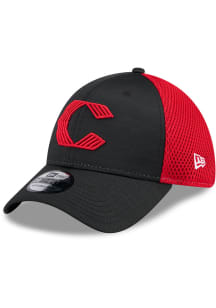 New Era Cincinnati Reds Mens Black Game Day TC Distinct 2T 39THIRTY Flex Hat