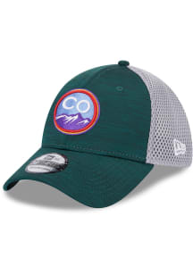 New Era Colorado Rockies Mens Green Game Day TC Distinct 2T 39THIRTY Flex Hat