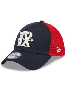 New Era Texas Rangers Mens Navy Blue Game Day TC Distinct 2T 39THIRTY Flex Hat
