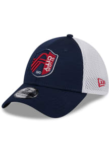 New Era St Louis City SC Mens Navy Blue Game Day TC Distinct 2T 39THIRTY Flex Hat