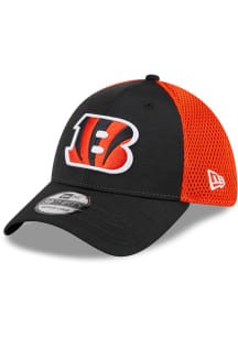 New Era Cincinnati Bengals Mens Black Game Day TC Distinct 2T 39THIRTY Flex Hat