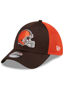 New Era Cleveland Browns Mens Brown Game Day TC Distinct 2T 39THIRTY Flex Hat