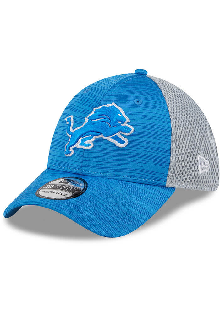 Detroit Lions Mens Game Day TC Distinct 2T 39THIRTY Blue New Era Flex Hat