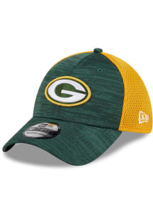 New Era Green Bay Packers Mens Green Game Day TC Distinct 2T 39THIRTY Flex Hat