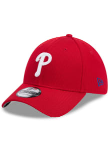 New Era Philadelphia Phillies Mens Red Active 39THIRTY Flex Hat