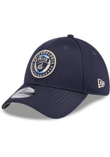 New Era Philadelphia Union Mens Navy Blue Active 39THIRTY Flex Hat