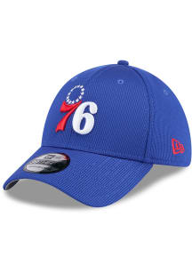New Era Philadelphia 76ers Mens Blue Active 39THIRTY Flex Hat