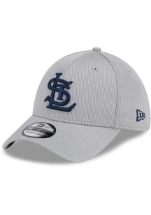New Era St Louis Cardinals Mens Grey Active 39THIRTY Flex Hat