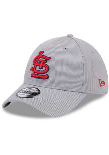 New Era St Louis Cardinals Mens Grey Active 39THIRTY Flex Hat