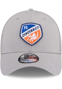New Era FC Cincinnati Mens Grey Active 39THIRTY Flex Hat