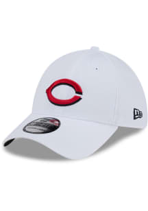 New Era Cincinnati Reds Mens White Active 39THIRTY Flex Hat