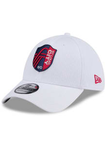 New Era St Louis City SC Mens White Active 39THIRTY Flex Hat
