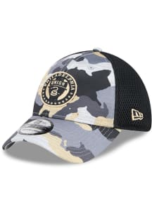 New Era Philadelphia Union Mens Black 2T Active Training Camo 39THIRTY Flex Hat