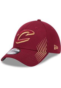New Era Cleveland Cavaliers Mens Maroon Active Arrow Stitch 39THIRTY Flex Hat