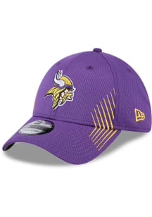 New Era Minnesota Vikings Mens Purple Active Arrow Stitch 39THIRTY Flex Hat