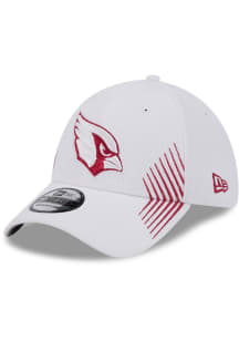 New Era Arizona Cardinals Mens White Active Arrow Stitch 39THIRTY Flex Hat