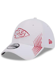 New Era Kansas City Chiefs Mens White Active Arrow Stitch 39THIRTY Flex Hat